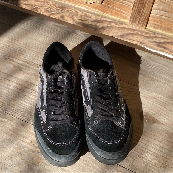 Vans Berle Pro (Croc) Black Suede Skateboard Shoes Mens Size 8 - Picture 13 of 14